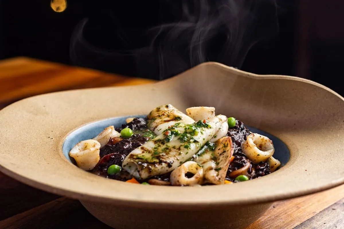 Arroz Negro with Squid